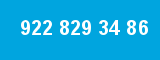 922 829 34 86 922 829 34 86